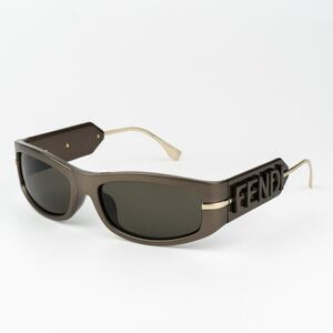 Fendi SHADOW Women Sunglasses Oval Bronze Brown FE40120I 45E BRAND NEW